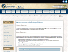 Tablet Screenshot of guamcourts.org